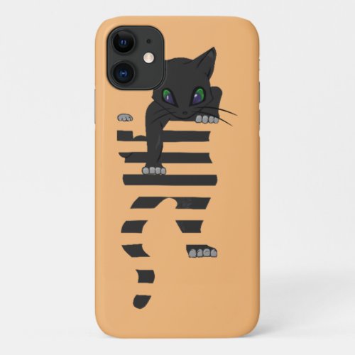Black Cat Climbs Fit T_shirt  Essential iPhone 11 Case
