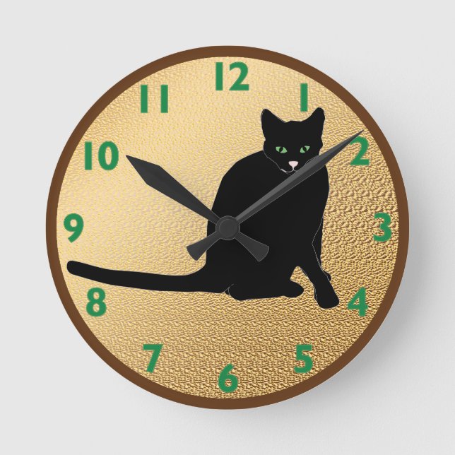 Black Cat Clock (Front)