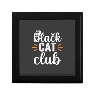 Black Cat Club Halloween Design Gift Box