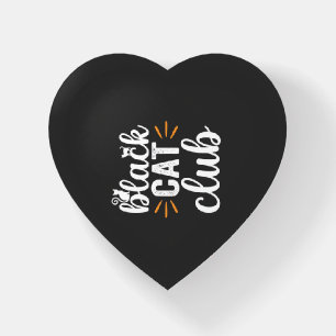 Black Cat Club Halloween Design Paperweight