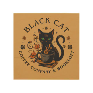 Black Cat Coffee Co whimsical sign