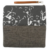 Black Cat Collage Clutch (Outside Open)