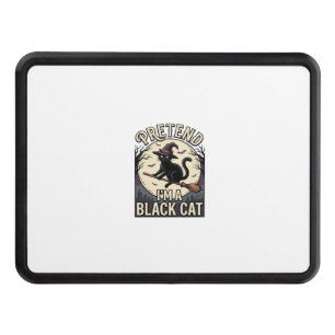 Black Cat Costume Vintage Halloween Witch Cat Shir Hitch Cover