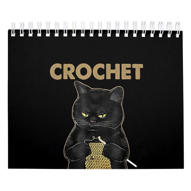 Black Cat Crochet Because Murder Is Wrong Calendar (Cover)