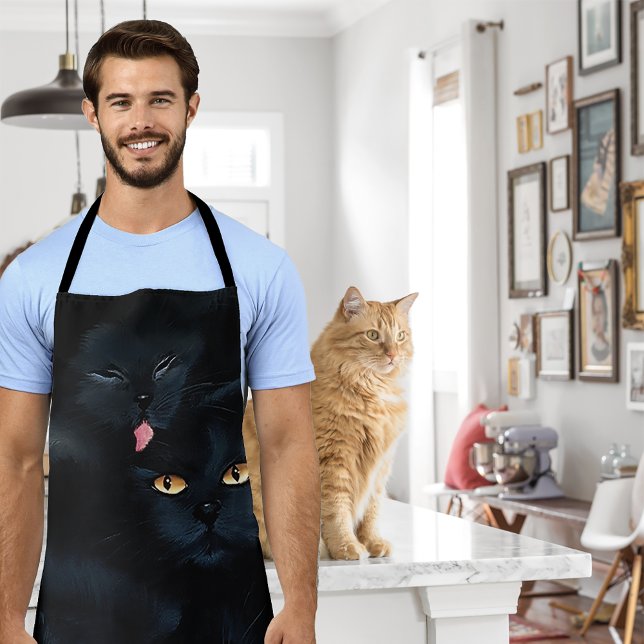 Black Cat Cuddle Apron (Creator Uploaded)