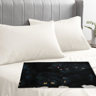 Black Cat Cuddle Pillow Case