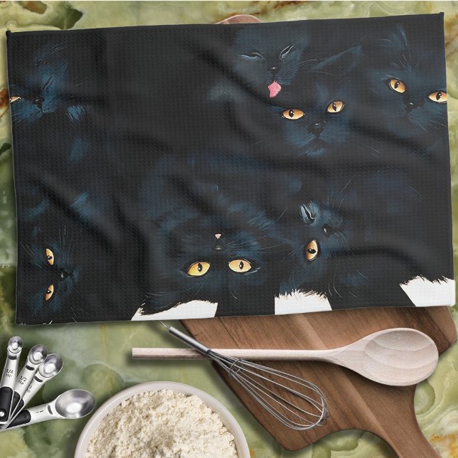 Black Cat Cuddle Towel (Creator Uploaded)