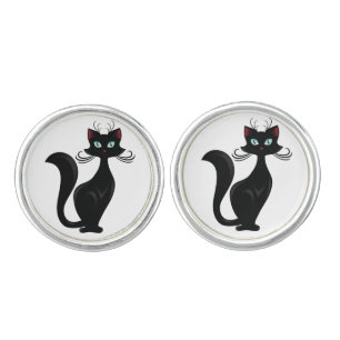 Black Cat Cufflinks