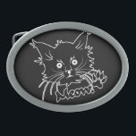 Black Cat custom belt buckle<br><div class="desc">Using the "customize it" function,  you can change (edit) the background color of this item and add your own text or image if you wish. See my store for more items with this design.</div>