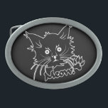 Black Cat custom belt buckle<br><div class="desc">Using the "customize it" function,  you can change (edit) the background color of this item and add your own text or image if you wish. See my store for more items with this design.</div>