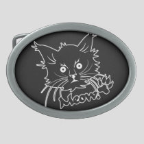 Black Cat custom belt buckle