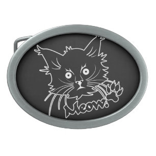 Black Cat custom belt buckle