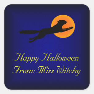 Black Cat Custom Halloween Gift Tags