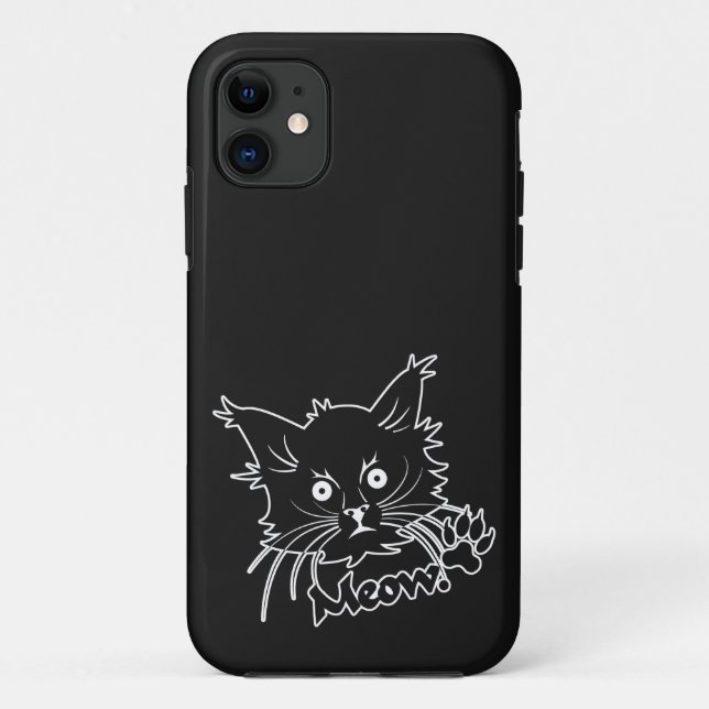 Black Cat custom iPhone case (Back)