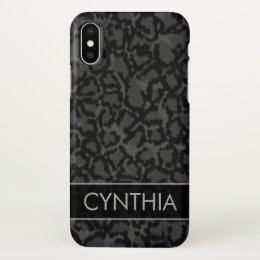 Black Cat Custom iPhone X Case