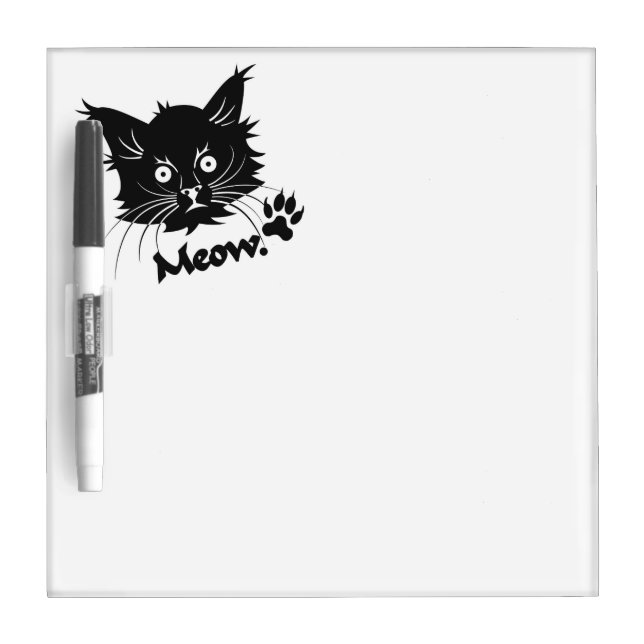 Black Cat custom message board (Front)