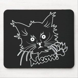 Black Cat custom mousepad