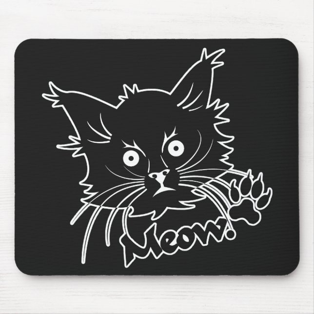 Black Cat custom mousepad (Front)