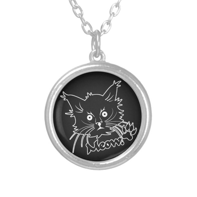 Black Cat custom necklace (Front)