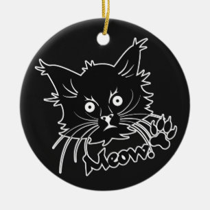 Black Cat custom ornament
