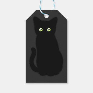 Black cat, cute kitten, spooktacular fun   gift tags