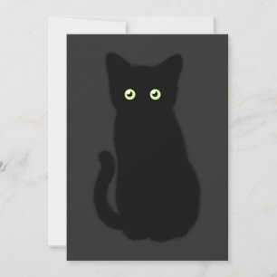 Black cat, cute kitten, spooktacular fun  invitation