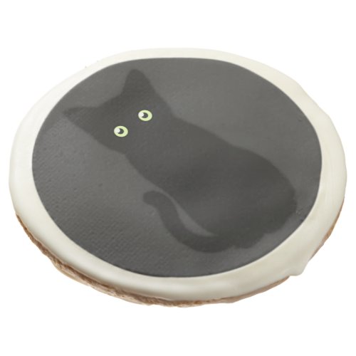 Black cat cute kitten spooktacular fun   sugar cookie
