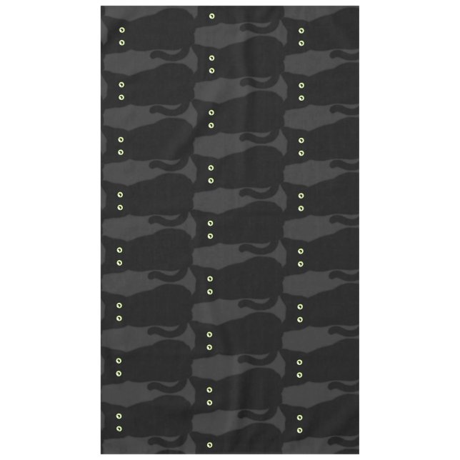 Black cat, cute kitten, spooktacular fun  tablecloth (Front)