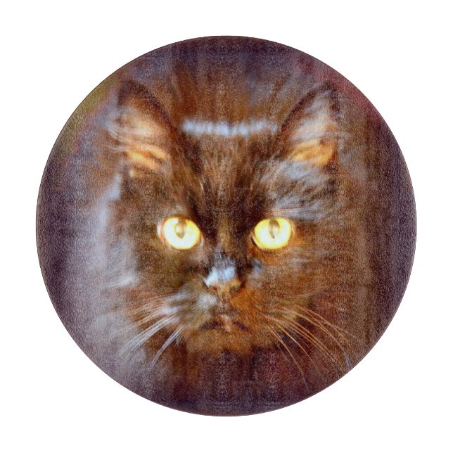 black cat cutting board (Front)