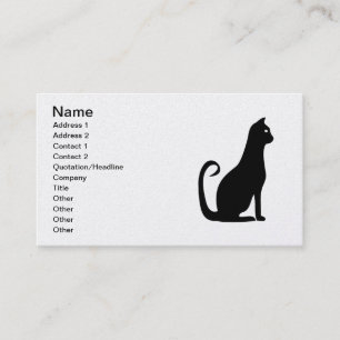 Black Cat Design Business Card