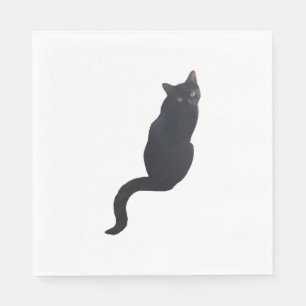 Black cat design  napkins