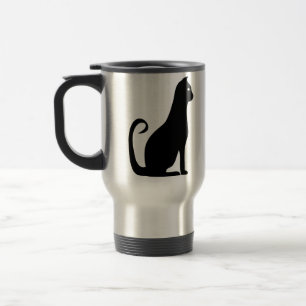 Black Cat Design Travel Mug
