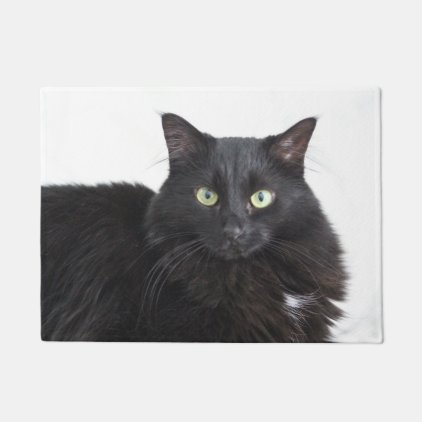 Black Cat Door Mat