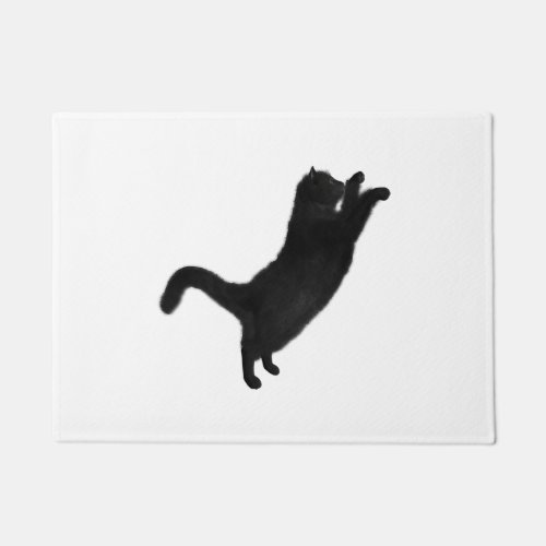 Black Cat         Doormat