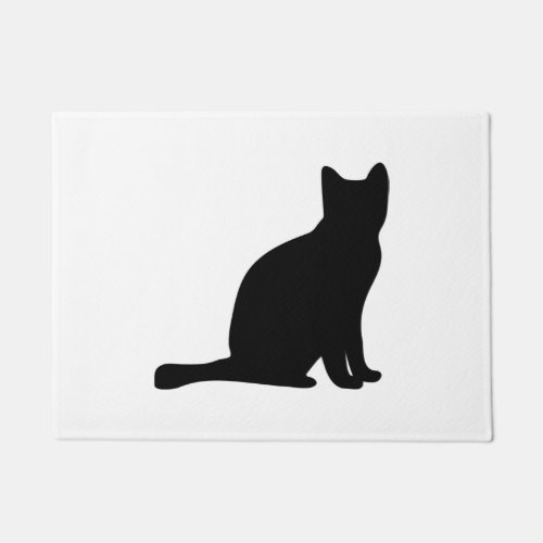 Black Cat   Doormat