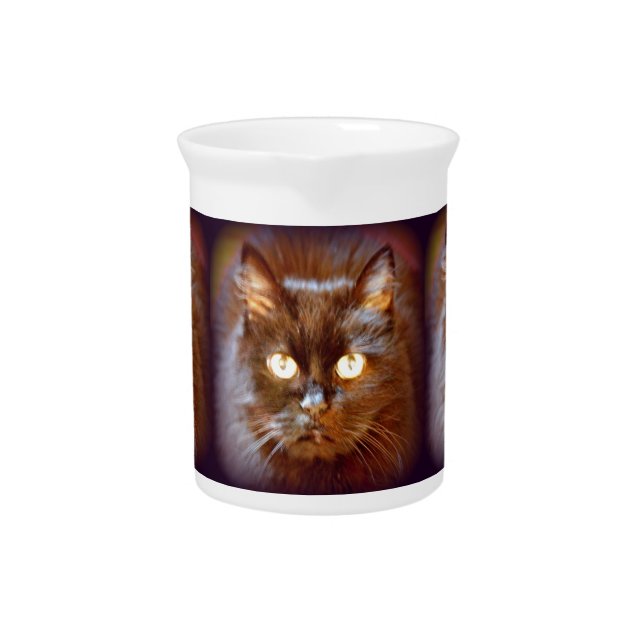 black cat drink pitcher (Front)