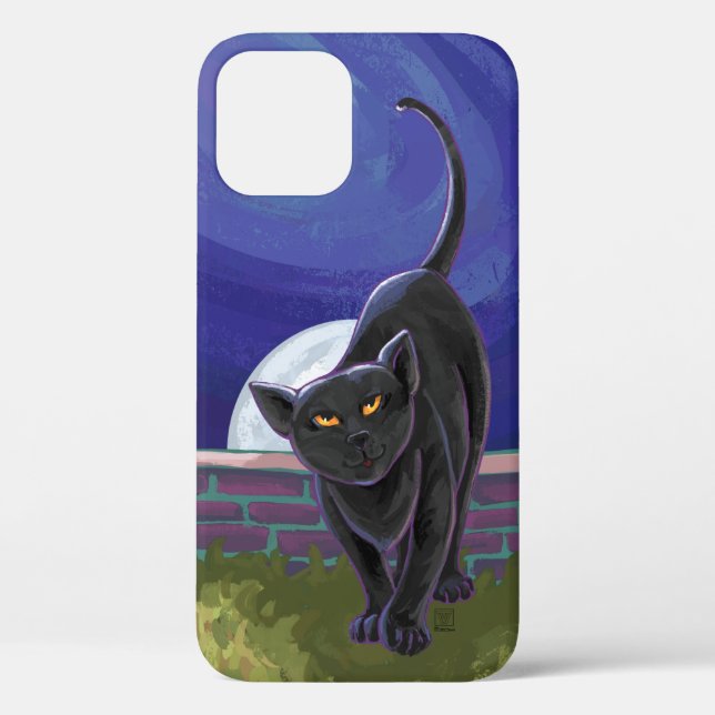 Black Cat Electronics Case-Mate iPhone Case (Back)