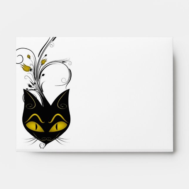 Black Cat Envelope A6 (Front)