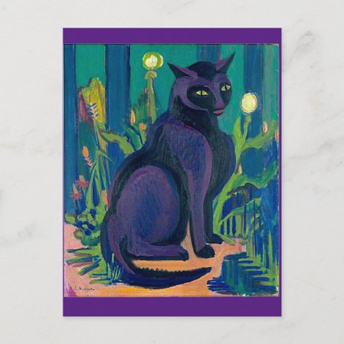 Black CatErnst Ludwig KirchnerFine Art Postcard