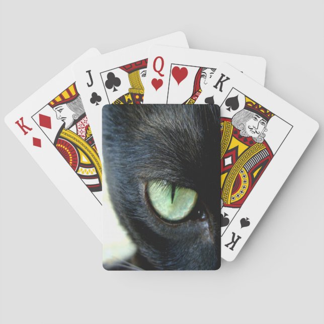 Black Cat Eye Poker Cards (Back)