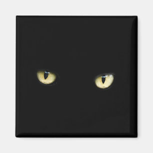 Black Cat Eyes   Cat Eye Macro Magnet