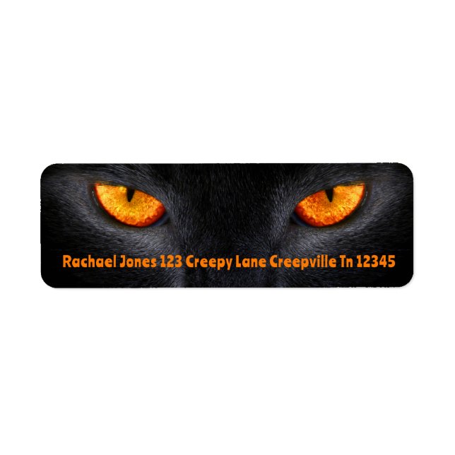 Black Cat Eyes  Label (Front)