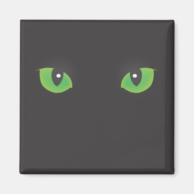 Black Cat Eyes Magnet (Front)
