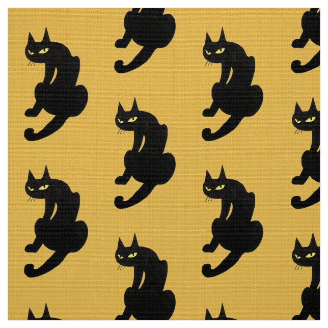 BLACK CAT FABRIC (Swatch)