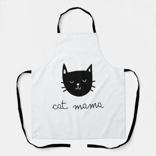 Black Cat Face Apron