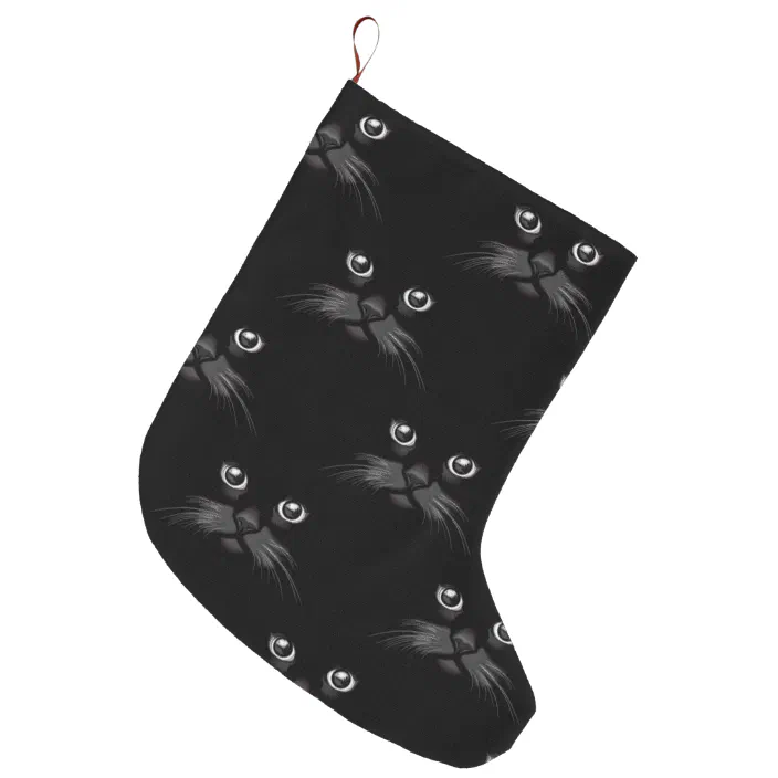 Long Socks Black Cat Kitten Moon Polka Dot Personalized Sport Athletic Stockings Custom Personalized