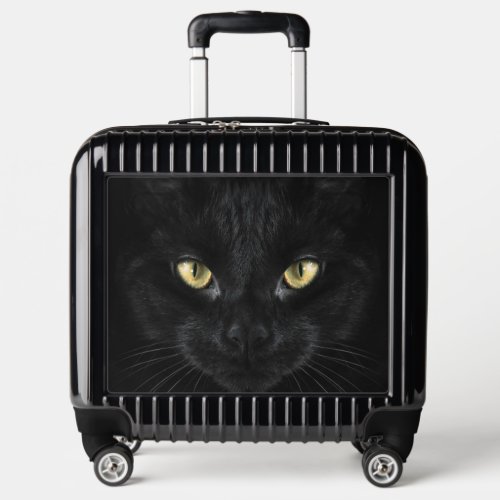 Black Cat Face Pilot Case Luggage