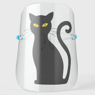 BLACK CAT FACE SHIELD
