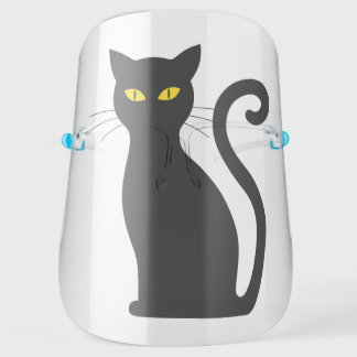 BLACK CAT FACE SHIELD