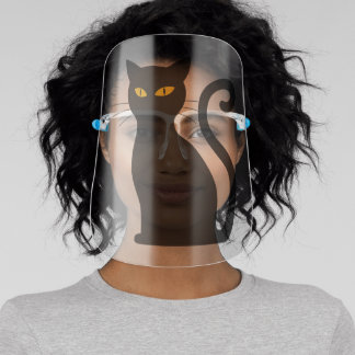 BLACK CAT FACE SHIELD